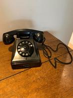 Vintage Bell Telephone Antwerpen – Zwart Bakeliet – Werkend!, Enlèvement ou Envoi, Comme neuf, Avec cadran rotatif