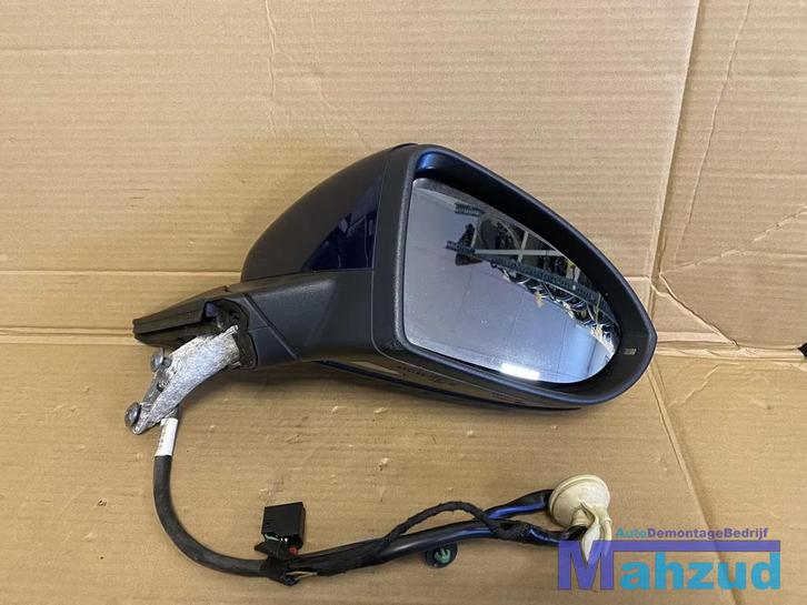 VW GOLF 7 rechts Blauw Spiegel buitenspiegel 2012-2021, Auto-onderdelen, Spiegels, Volkswagen, Gebruikt