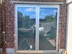 Aluminium deur met kader Reynaers, Doe-het-zelf en Bouw, Deuren en Vliegenramen, Ophalen, Gebruikt, Buitendeur, Glas