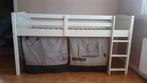 bed half hoogslaper MET bedtent, Ophalen, Gebruikt, Eenpersoons, Wit