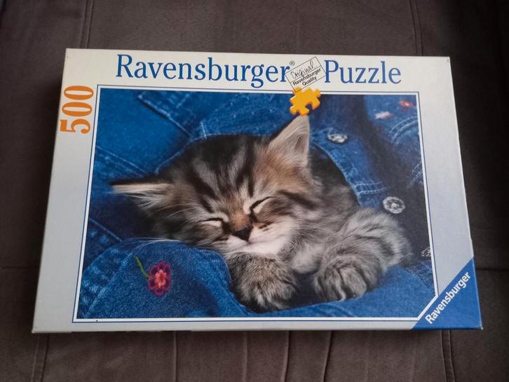 Ravensburger 500 Stuks - Knuffelpoes, Hobby en Vrije tijd, Denksport en Puzzels, Gebruikt, Legpuzzel, 500 t/m 1500 stukjes, Ophalen of Verzenden