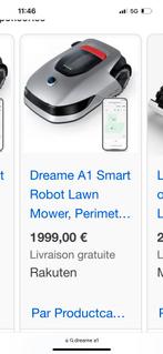 Dreame a1 robot tondeuse neuf, Electroménager, Aspirateurs, Comme neuf