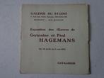 catalogus Germaine en Paul Hagemans uit 1922, Gelezen, Paul Hagemans, Ophalen of Verzenden, Schilder- en Tekenkunst