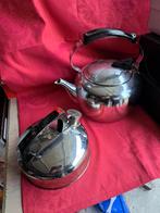 Waterketel, fluitketel,  moor, 2 stuks, Huis en Inrichting, Ophalen of Verzenden, Zo goed als nieuw, Inox, Overige typen