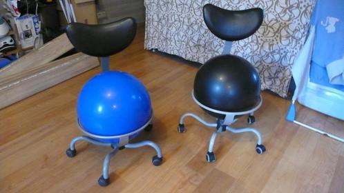 Balstoel - Ergonomische bureelstoel, of in kinderkamer, Maison & Meubles, Chaises de bureau, Comme neuf, Chaise boule, Noir, Ergonomique