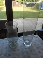 2Grote vazen, Glas, Zo goed als nieuw, Ophalen