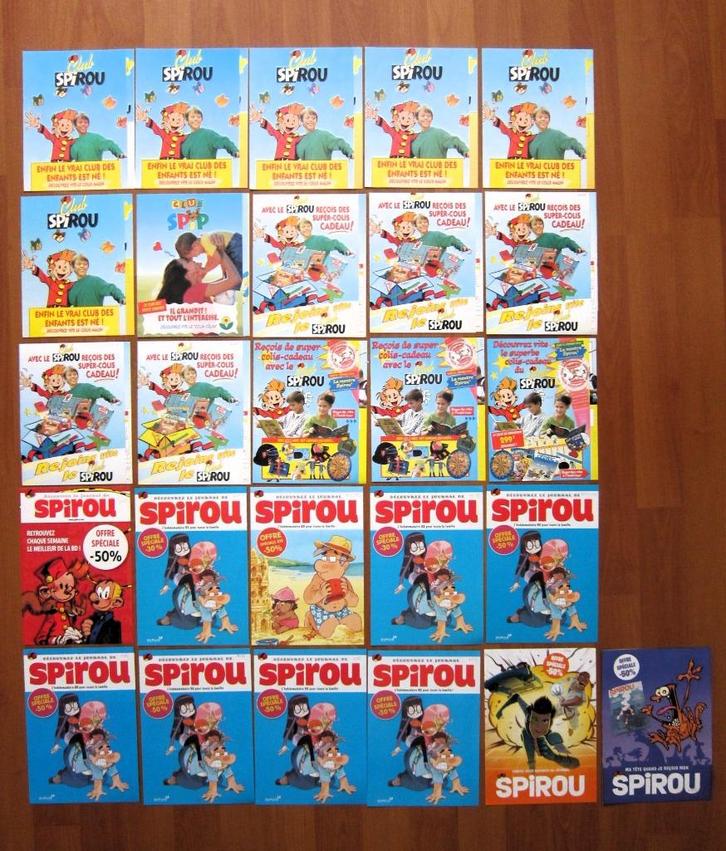 Spirou : 26 folders abonnement différents - Etat neuf, Boeken, Stripverhalen, Nieuw, Meerdere stripboeken, Ophalen of Verzenden
