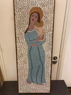 Groot vintage Mozaïek ( Maria met Kind ) 102 cm x 39 cm., Ophalen of Verzenden, Zo goed als nieuw