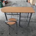 Table d'appoint / bureau bois & métal neuf, Ophalen, Nieuw, Hout