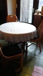 Ronde tafel 4stoelen, Huis en Inrichting, Tafels | Eettafels, Ophalen