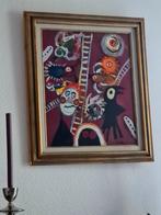 Surrealistische modernistische schilderkunst Constant #Picas, Antiek en Kunst, Kunst | Schilderijen | Modern, Ophalen of Verzenden