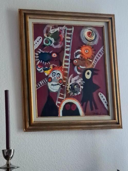 Surrealistische modernistische schilderkunst Constant #Picas, Antiek en Kunst, Kunst | Schilderijen | Modern, Ophalen of Verzenden