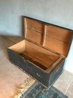 oude houten koffer 98 cm lang , 47cm breed, 45 cm hoog, Ophalen of Verzenden