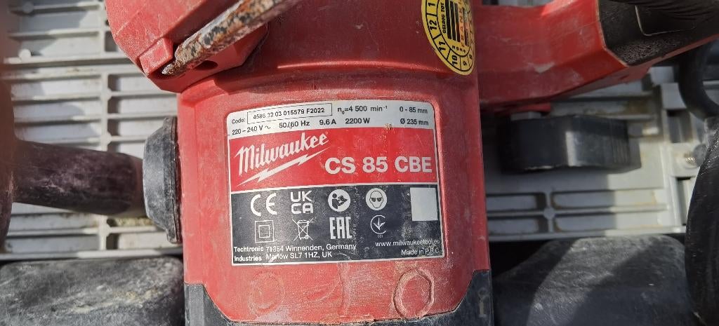 scie circulaire milwauké, Enlèvement, Utilisé, Scie circulaire