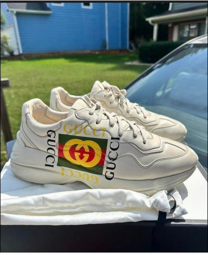 gucci Rhyton sneaker, Kleding | Heren, Schoenen, Ophalen of Verzenden, Zo goed als nieuw, Sneakers