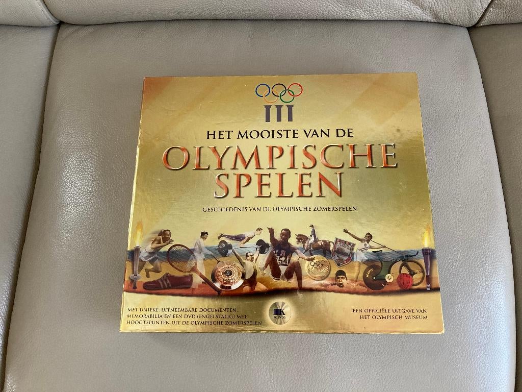 Boek in box 'Het mooiste van de Olympische Spelen, Enlèvement ou Envoi, Comme neuf