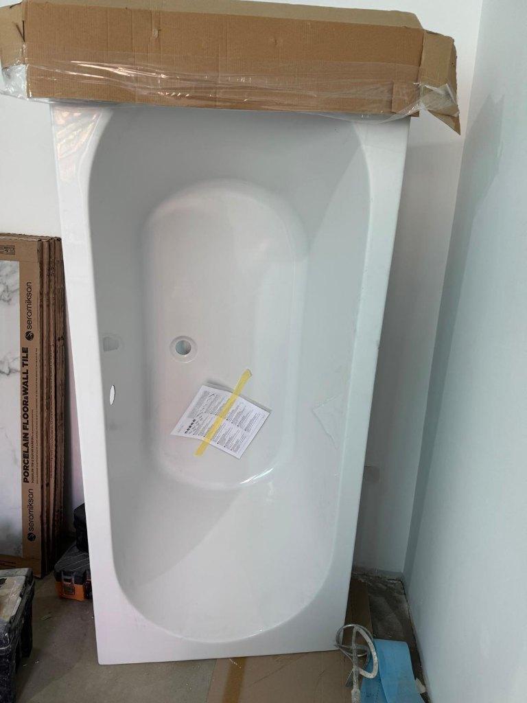 Acryl bad 170×75 Desco wit – nieuw, Doe-het-zelf en Bouw, Sanitair, Zo goed als nieuw, Bad, Ophalen