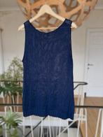 Sarah Pacini lange donkerblauwe mesh top/tuniek, S/M, Maat 38/40 (M), Blauw, Sarah Pacini, Ophalen of Verzenden