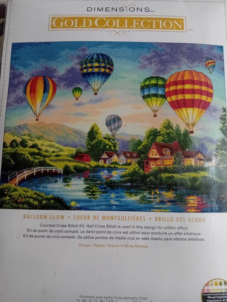 Borduurpakket Balloon Glow van Dimensions Gold, Verzenden, Nieuw, Borduurpakket