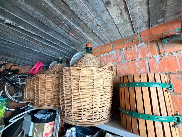 Dame Jeanne & presse à fruit  Fabrication Vin, Collections, Vins, Comme neuf, Enlèvement