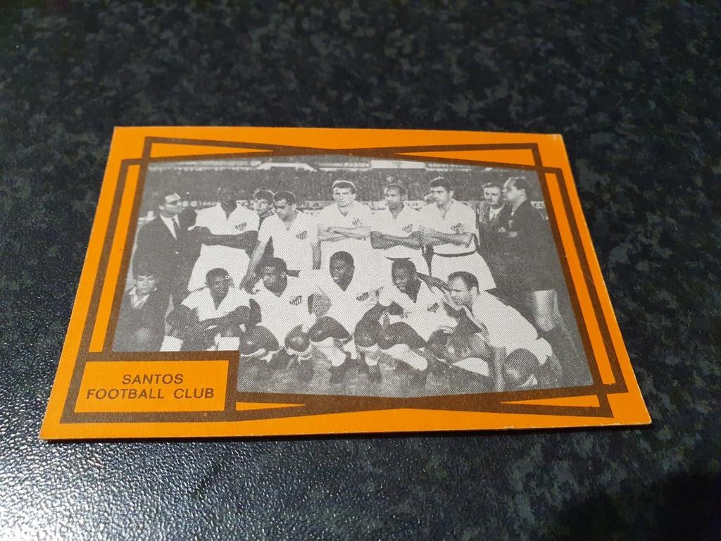 Monty Gum kaart Santos Football club 1968, Collections, Envoi
