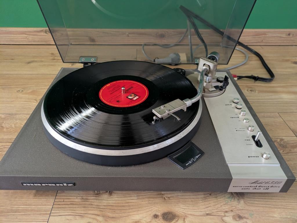 Werkende Marantz 6350 vintage platenspeler uit jaren '70, Enlèvement, Utilisé, Tourne-disque, Autres marques