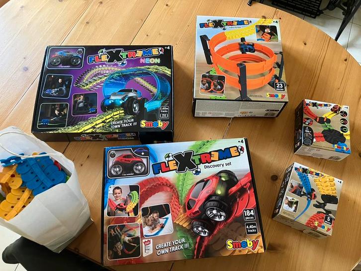 Flextreme autobaan smoby, Enfants & Bébés, Jouets | Circuits, Comme neuf, Enlèvement