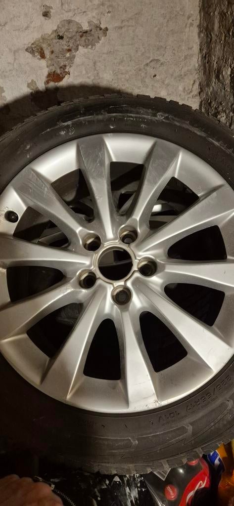 4x Winterbanden op Audi velg 225/55 R 17, Autos : Divers, Enjoliveurs, Enlèvement