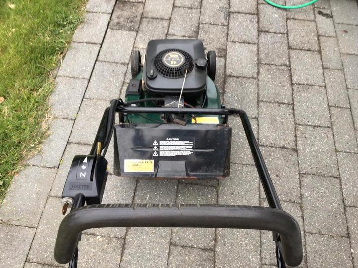 Grasmaaier Hayter, Jardin & Terrasse, Tondeuses à gazon, Utilisé, Tondeuses à gazon à essence, 40 à 49 cm, Tondeuse rotative, Bac de ramassage