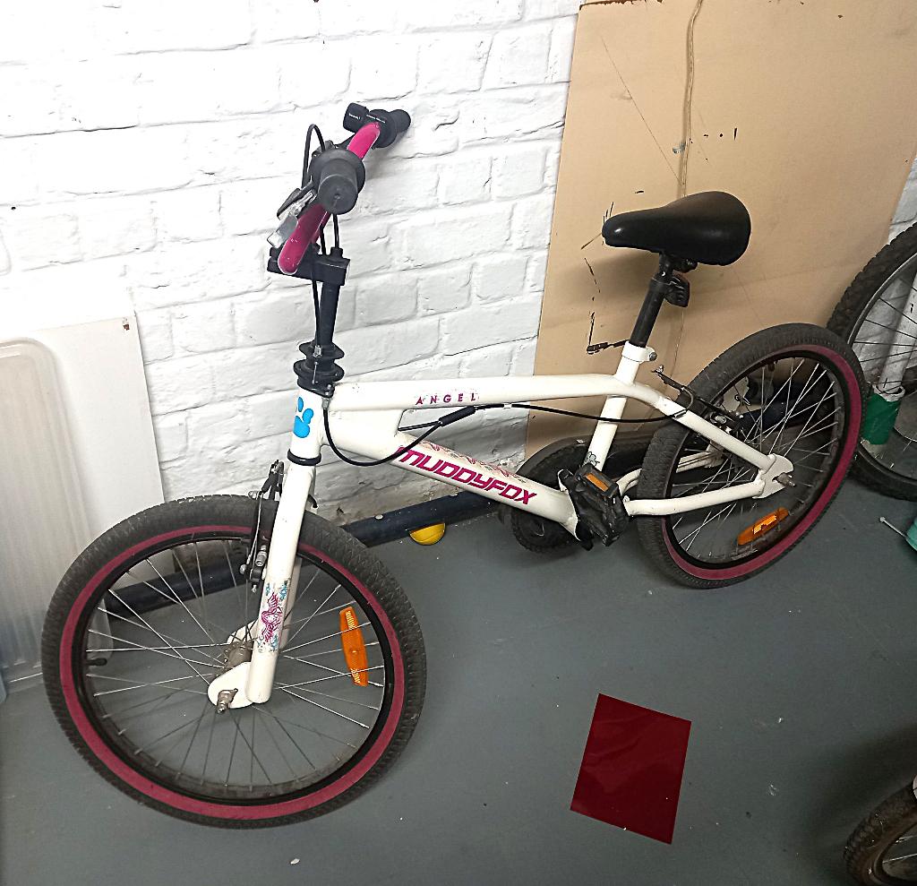 Muddy Fox Angel kinderfiets (20", wit/roze), Ophalen, Gebruikt, 20 tot 24 inch