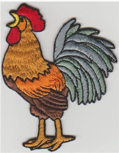 Kip stoffen opstrijk patch embleem, Collections, Collections Autre, Neuf, Envoi