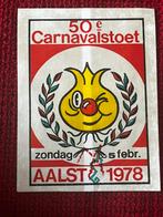Sticker 50ste stoet Aalst Carnaval 1978, Verzamelen, Ophalen of Verzenden, Zo goed als nieuw