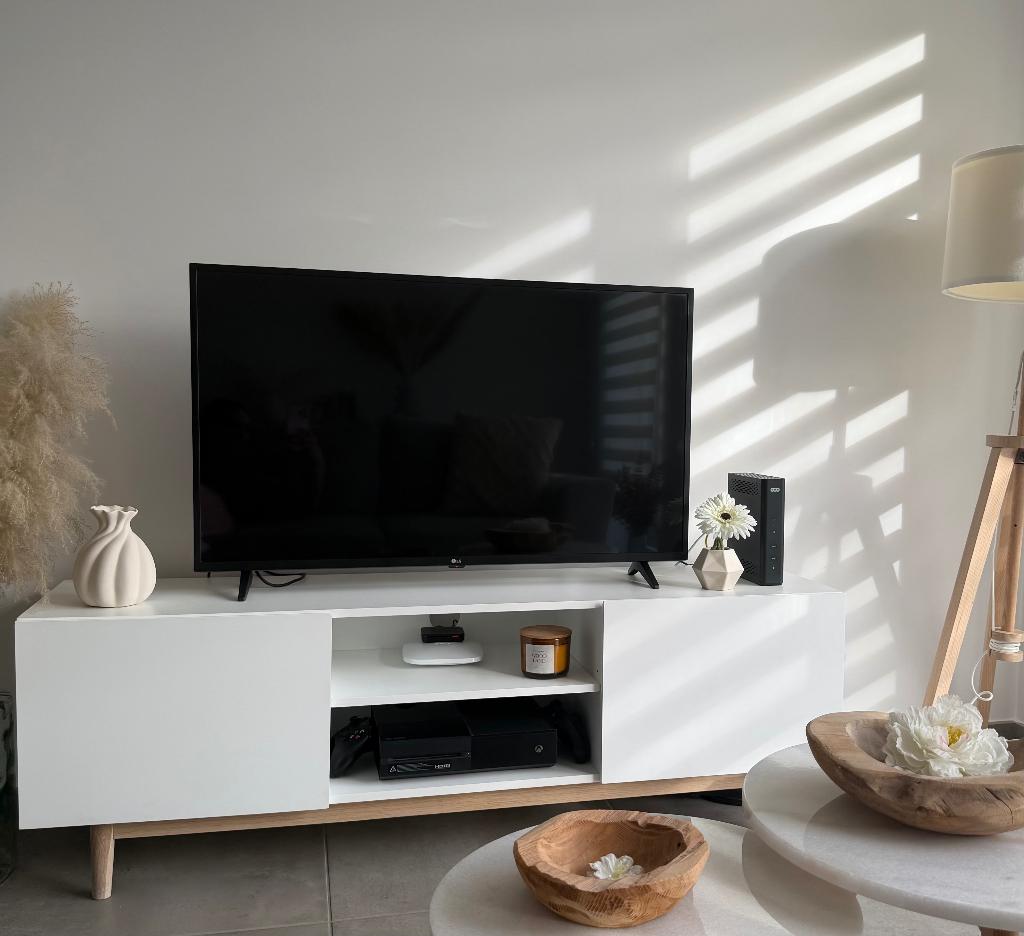 Meuble tv, 25 à 50 cm, Comme neuf, 100 à 150 cm, Enlèvement