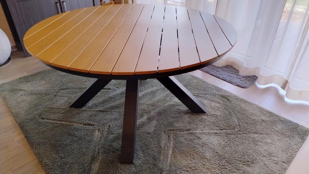 Table de jardin, Jardin & Terrasse, Enlèvement, Comme neuf, Rond