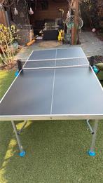 Pinpong tafel van decathlon, Sport en Fitness, Tafeltennis, Ophalen, Zo goed als nieuw, Tafel Outdoor, Inklapbaar