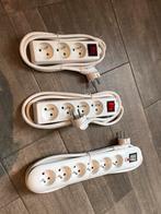 3 NİEUWE STEKKERDOZEN / STOPCONTACTEN / VERLENGKABELS, Enlèvement ou Envoi, Neuf, Interrupteur