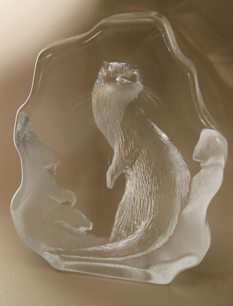 Kristallen sculptuur van Mats Jonasson, Antiek en Kunst, Antiek | Glaswerk en Kristal, Ophalen of Verzenden