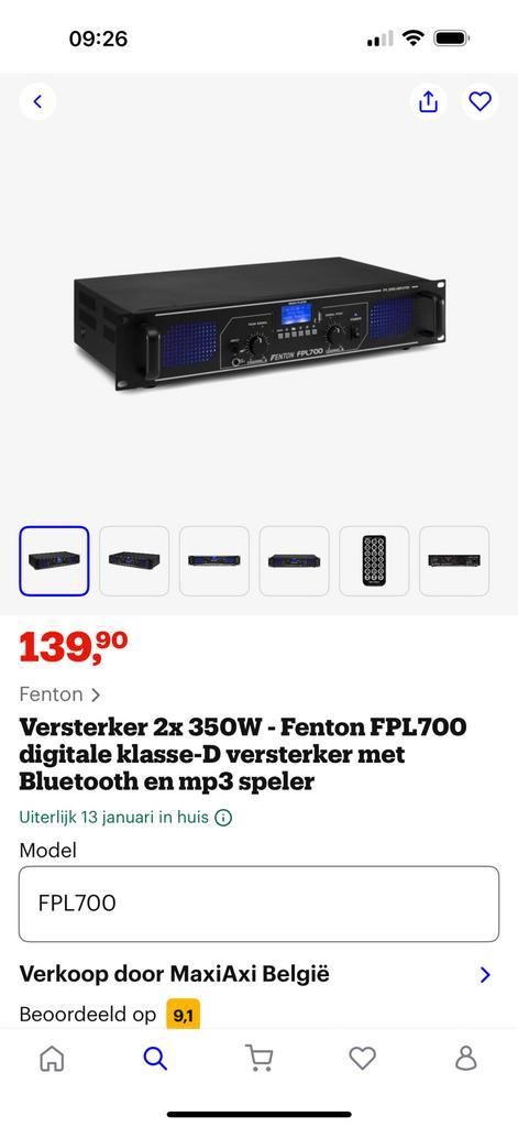 Fenton FPL700 nieuw!, Audio, Tv en Foto, Decoders en Harddiskrecorders, Zo goed als nieuw, Ophalen