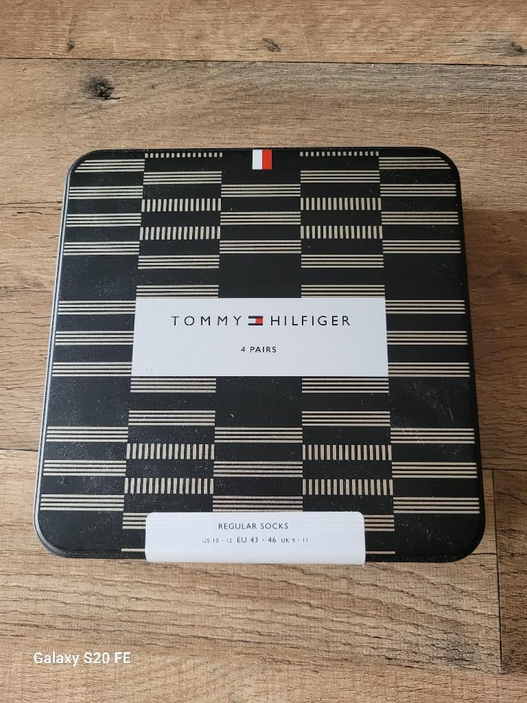 Tommy Hilfiger sokken – cadeau box 4 stuks, Kleding | Heren, Sokken en Kousen, Nieuw, Maat 43 t/m 46, Blauw, Ophalen