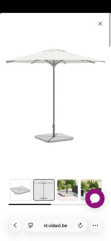 Parasolvoeten, Tuin en Terras, Parasols, Ophalen, Gebruikt, Minder dan 1 meter, Parasolvoet