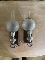 Tinnen wandlamp, Huis en Inrichting, Ophalen, Nieuw, Glas