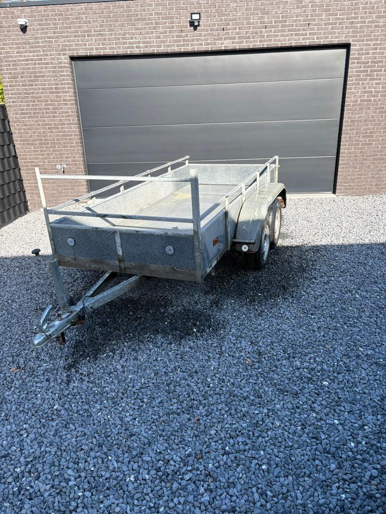 Aanhangwagen dubbele Torsie as 3m op 1m30, Ophalen, Zo goed als nieuw