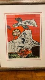 superbe œuvre encadrée signée Corneille,, Enlèvement