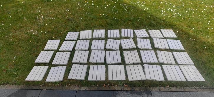Terras tegels IKEA RUNNEN, Tuin en Terras, Terrasdelen en Vlonders, Gebruikt, Kunststof, Ophalen