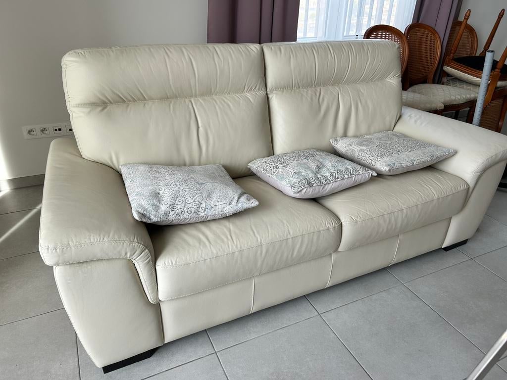 Lederen zetel klein prijsje, Huis en Inrichting, Ophalen, Zo goed als nieuw