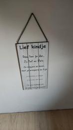 Leuk wandbord, Enlèvement ou Envoi, Comme neuf, Cadeau d'accouchement