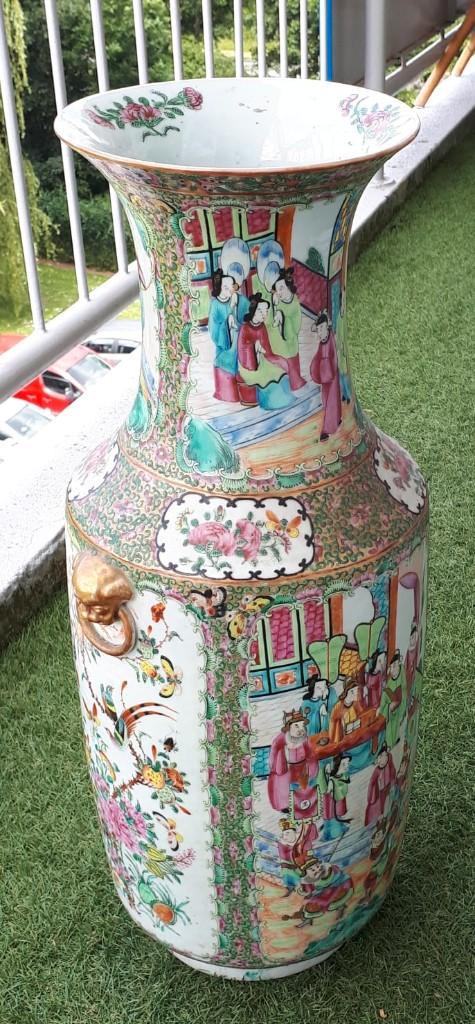 Beauté d'un vase Canton antique chinois, Antiquités & Art, Antiquités | Vases, Enlèvement