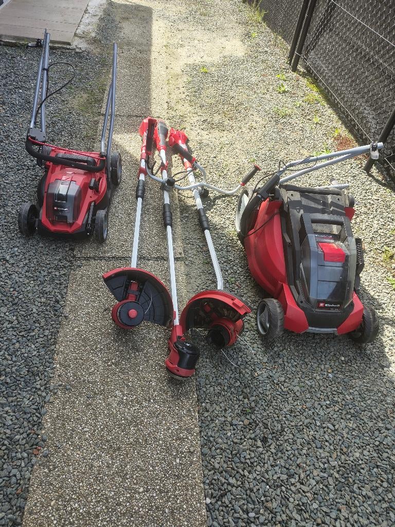 Einnhell grasmaaiers, Ophalen, Gebruikt, Accu-grasmaaier, Balkmaaier