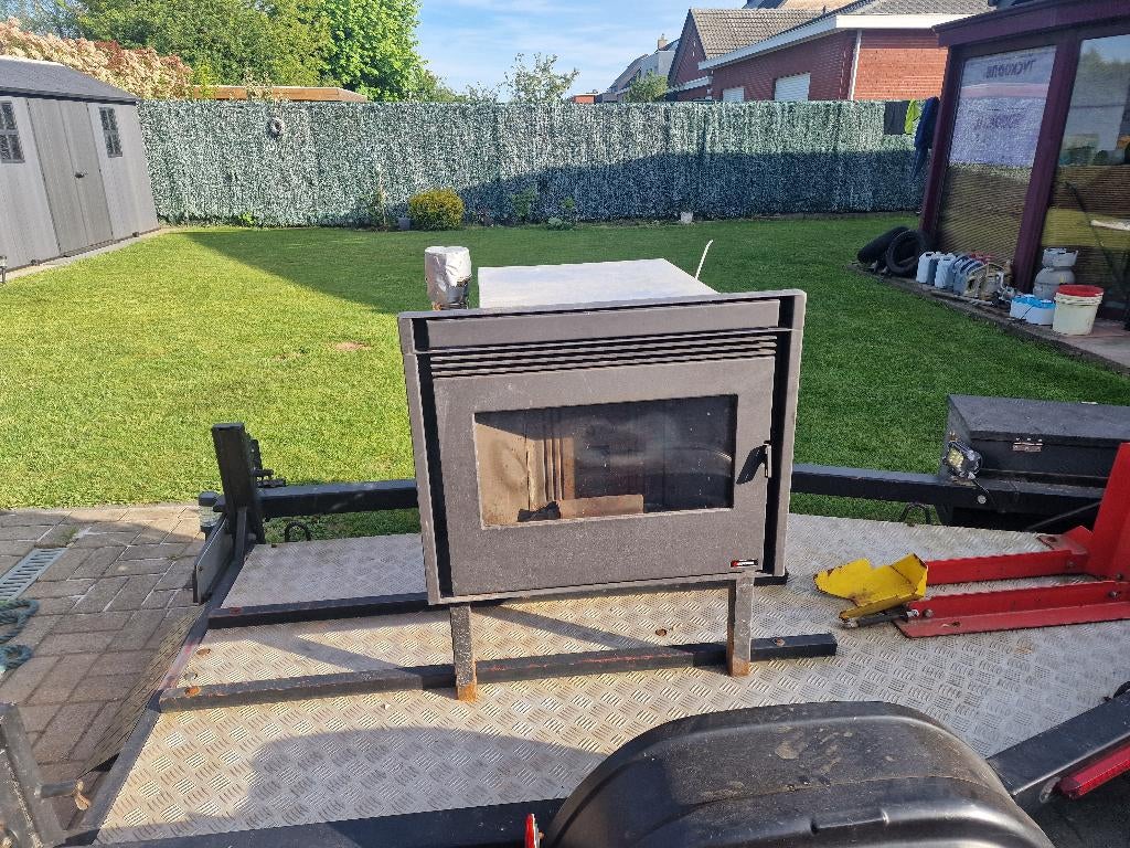 Paletkachel, Huis en Inrichting, Kachels, Ophalen, Gebruikt, Overige brandstoffen, Inbouw