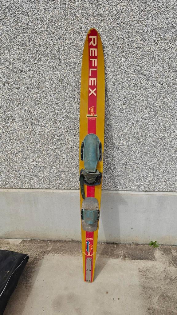 Vintage houten monoski Reflex Mono 73 Competition, Watersport en Boten, Waterski's, Gebruikt, Monoski of Slalomski, 160 cm of meer